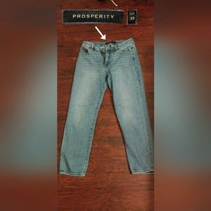 Straight Leg Blue Jeans